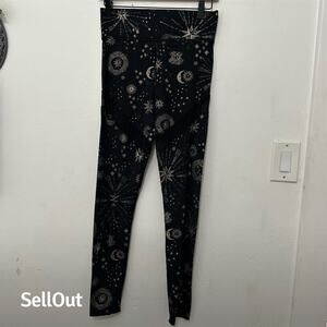 Carbon38 Women's M Black Celestial High-Waisted Leggings